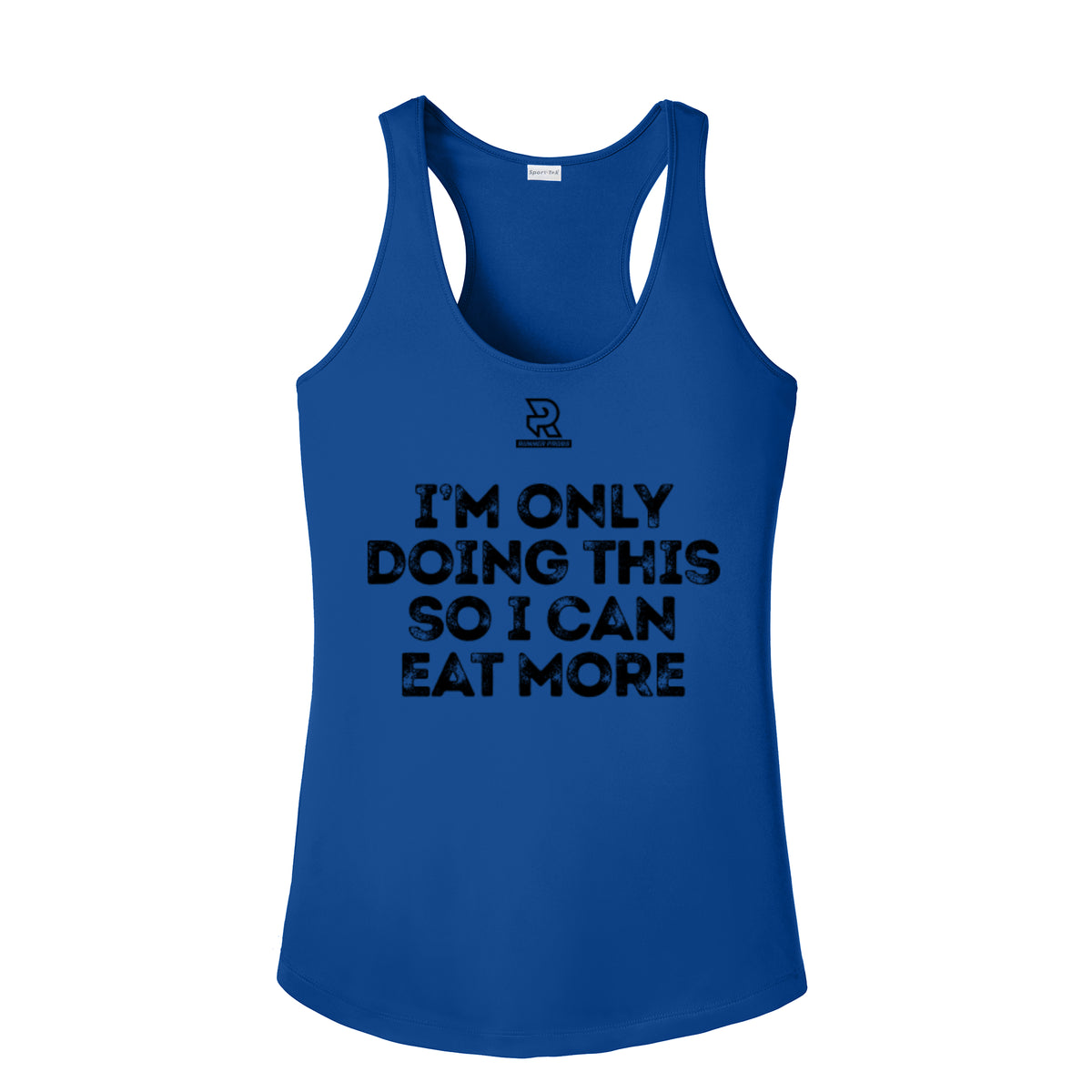 EAT MORE (Black) - Womens Competitor Racerback Tank