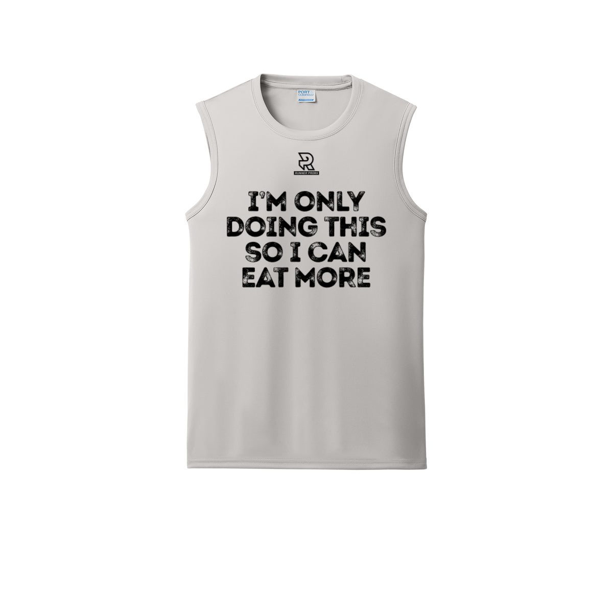 EAT MORE (Black) - Sleeveless Performance Tee