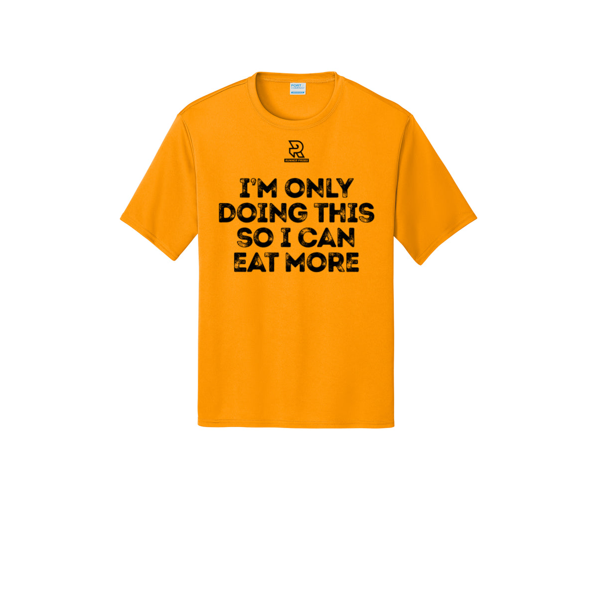 EAT MORE (Black) - Short Sleeve Performance Tee