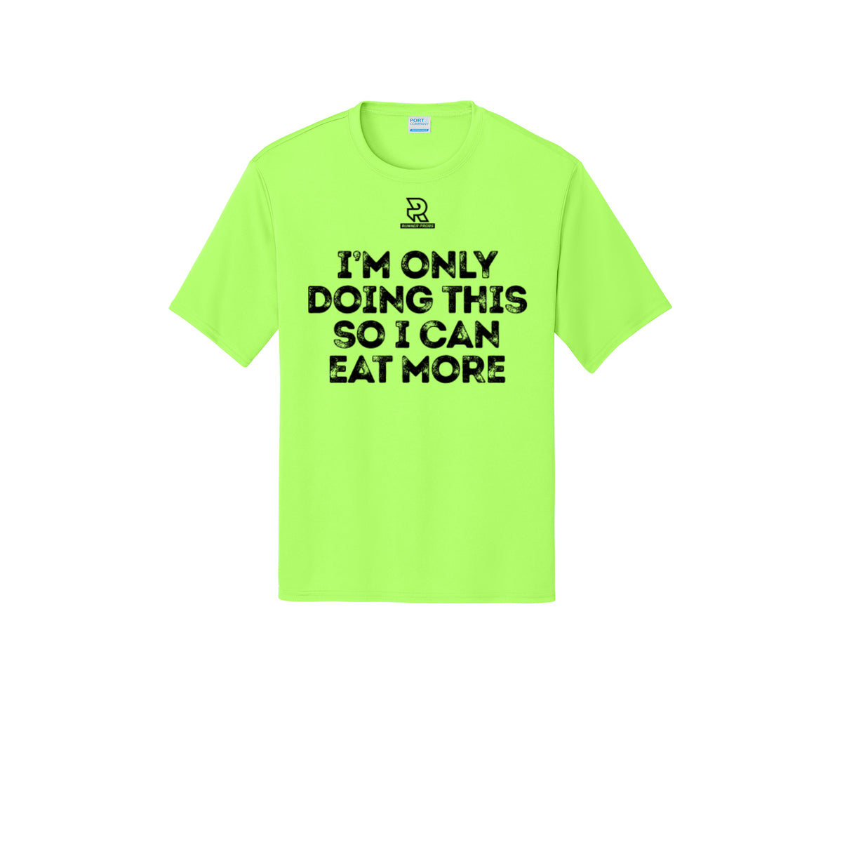EAT MORE (Black) - Short Sleeve Performance Tee
