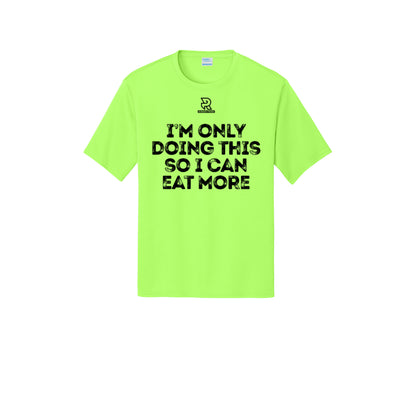 EAT MORE (Black) - Short Sleeve Performance Tee
