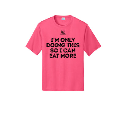 EAT MORE (Black) - Short Sleeve Performance Tee