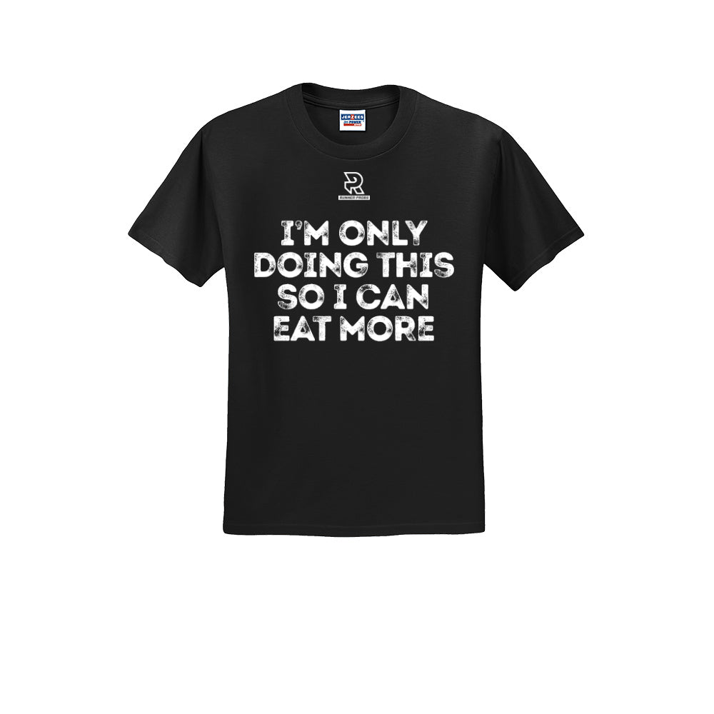 EAT MORE (White) - Short Sleeve 50/50 Tee