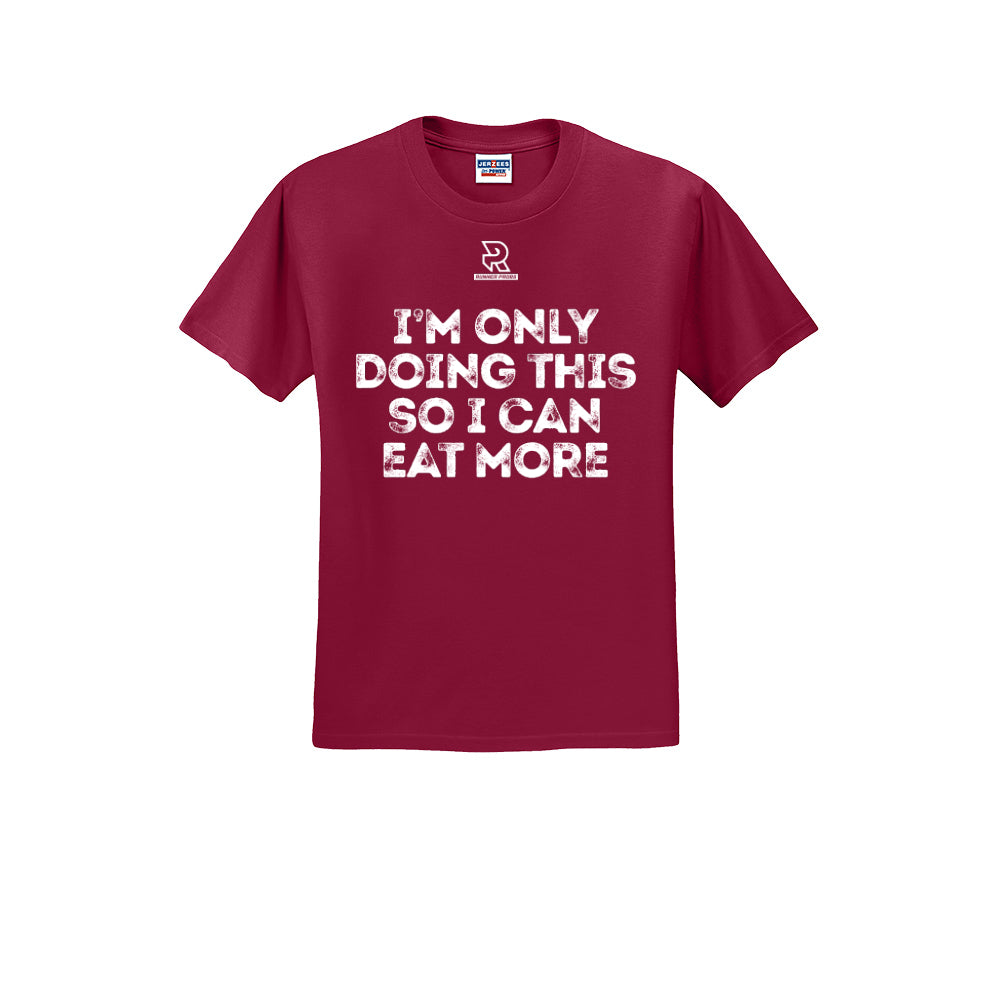 EAT MORE (White) - Short Sleeve 50/50 Tee