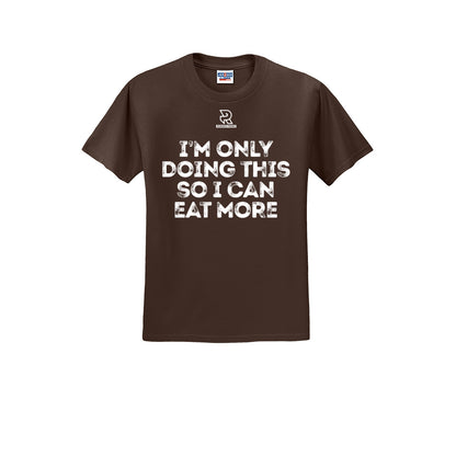 EAT MORE (White) - Short Sleeve 50/50 Tee