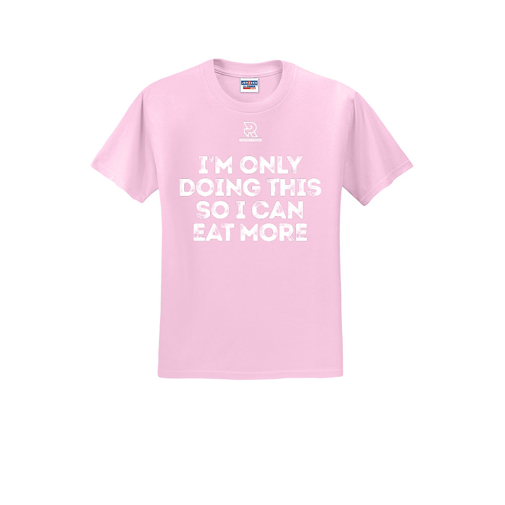 EAT MORE (White) - Short Sleeve 50/50 Tee