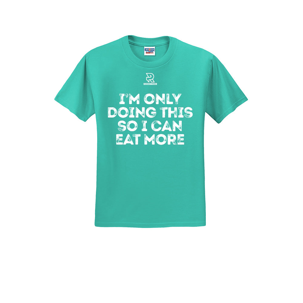 EAT MORE (White) - Short Sleeve 50/50 Tee