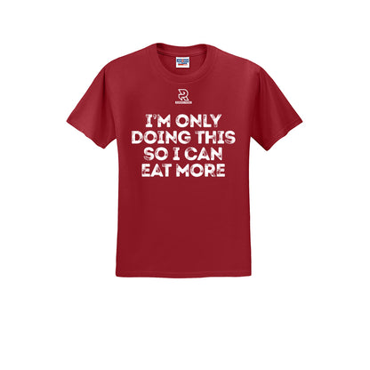 EAT MORE (White) - Short Sleeve 50/50 Tee