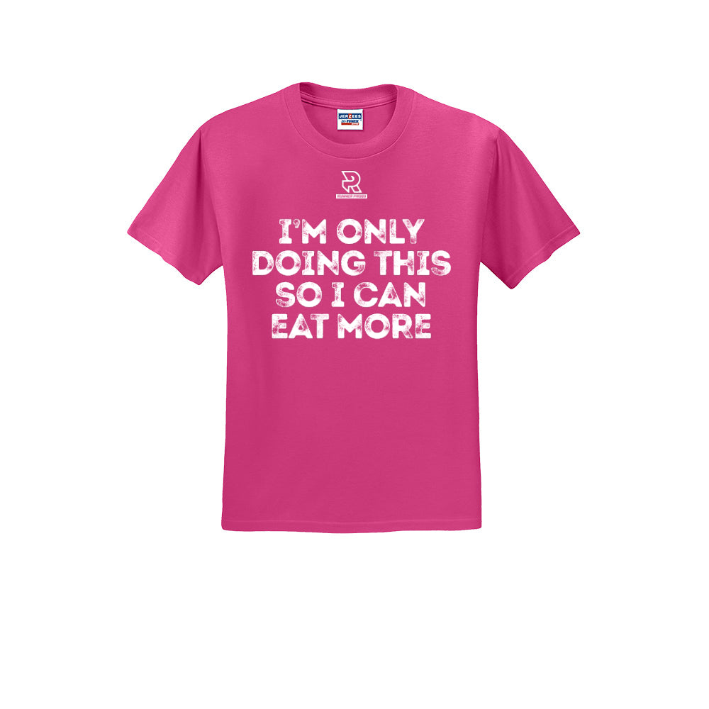 EAT MORE (White) - Short Sleeve 50/50 Tee