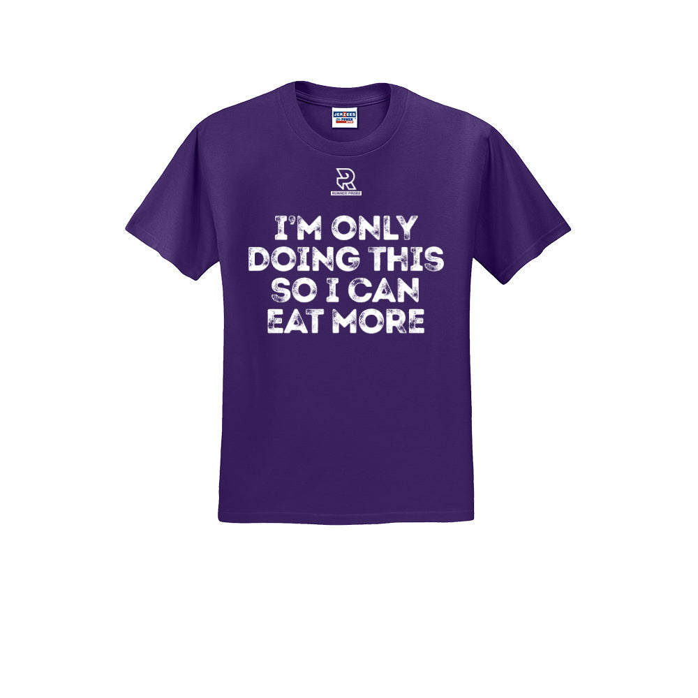 EAT MORE (White) - Short Sleeve 50/50 Tee