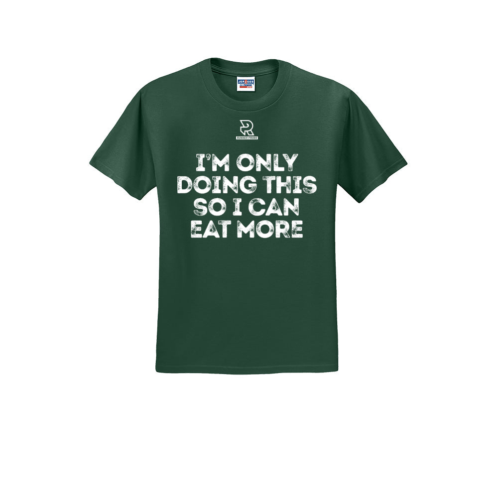 EAT MORE (White) - Short Sleeve 50/50 Tee