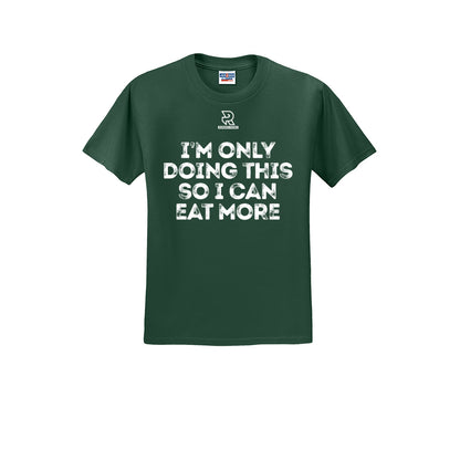 EAT MORE (White) - Short Sleeve 50/50 Tee