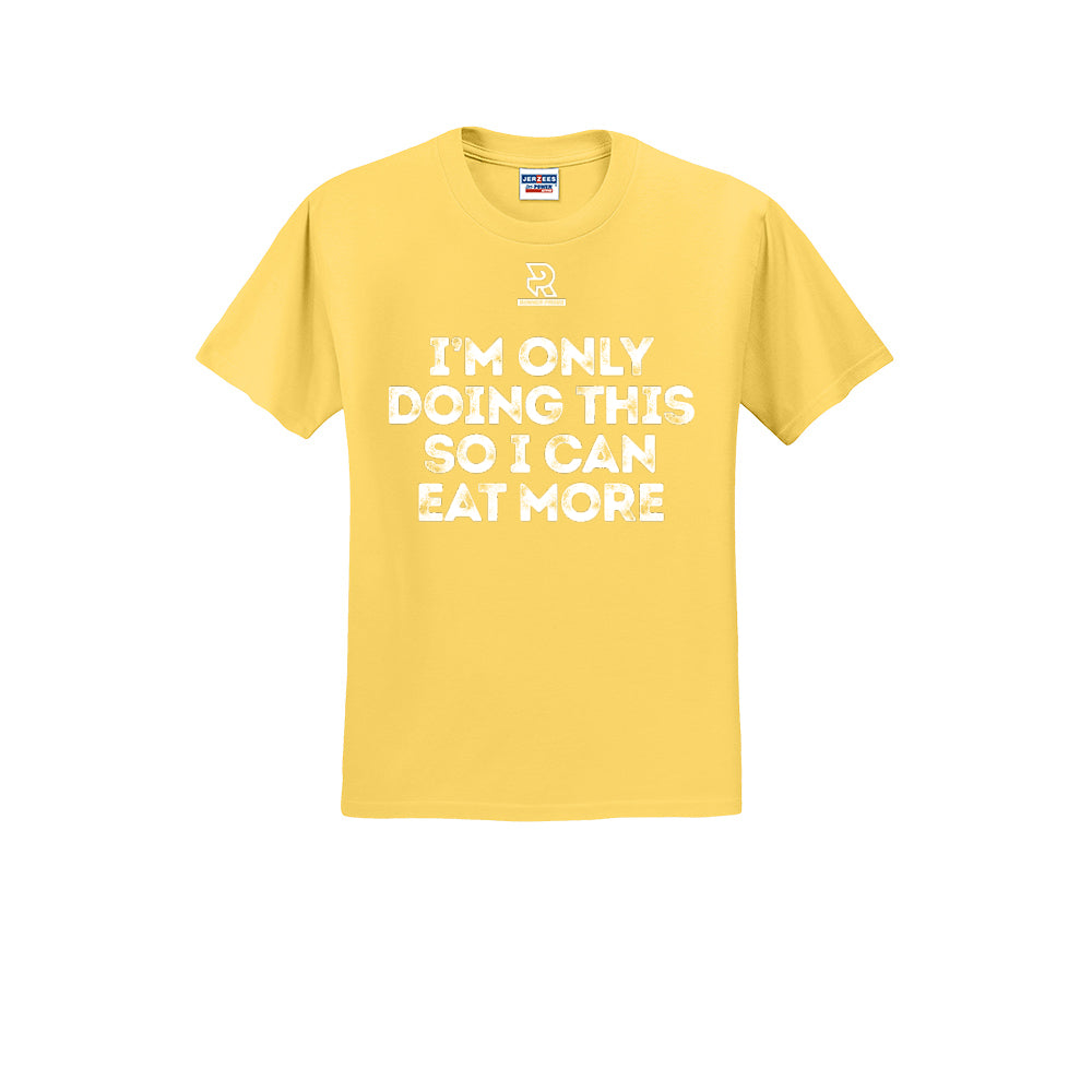 EAT MORE (White) - Short Sleeve 50/50 Tee