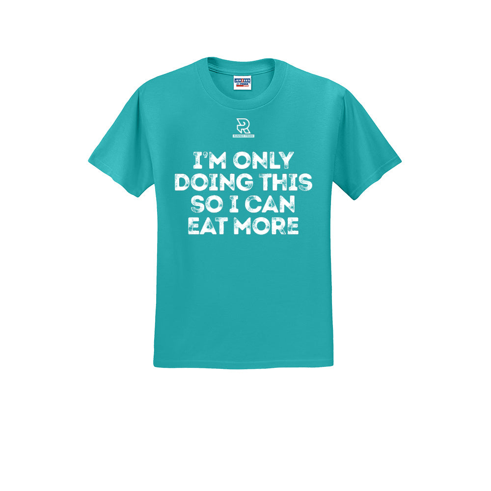 EAT MORE (White) - Short Sleeve 50/50 Tee