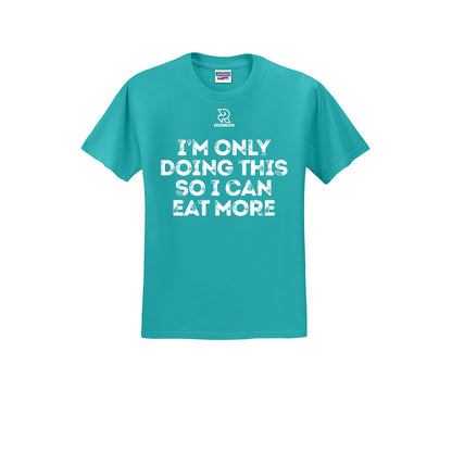 EAT MORE (White) - Short Sleeve 50/50 Tee
