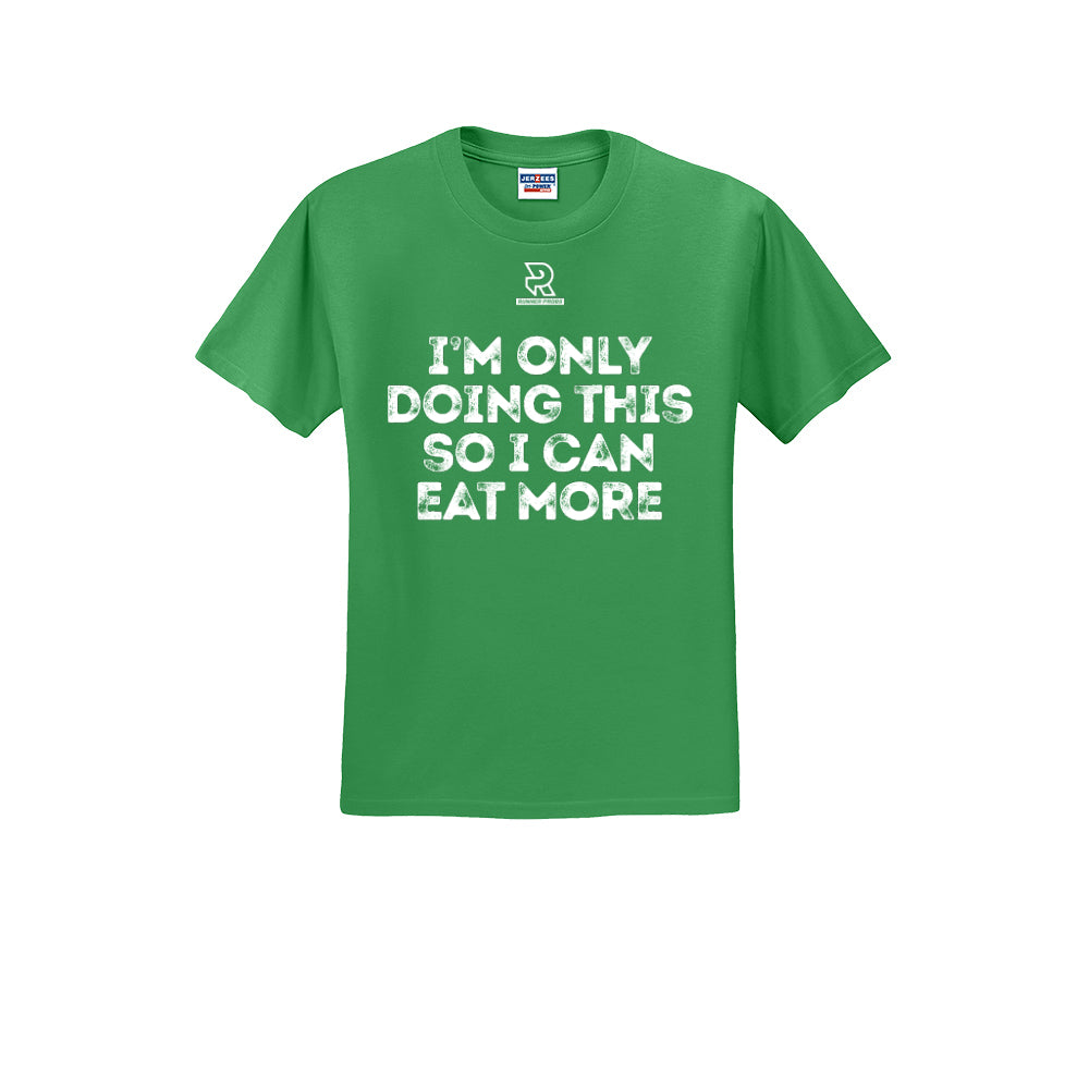 EAT MORE (White) - Short Sleeve 50/50 Tee