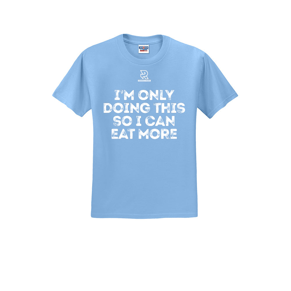 EAT MORE (White) - Short Sleeve 50/50 Tee