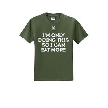 EAT MORE (White) - Short Sleeve 50/50 Tee
