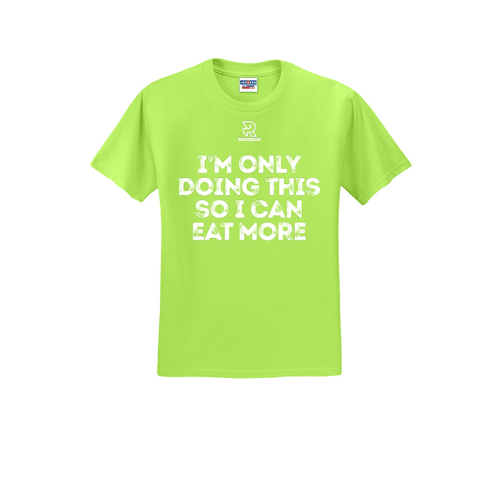 EAT MORE (White) - Short Sleeve 50/50 Tee