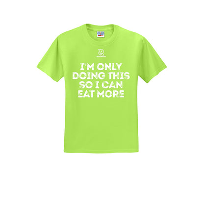 EAT MORE (White) - Short Sleeve 50/50 Tee