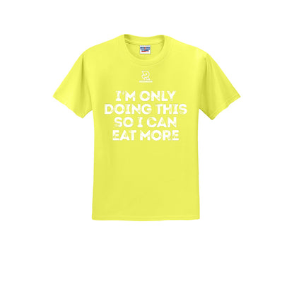 EAT MORE (White) - Short Sleeve 50/50 Tee