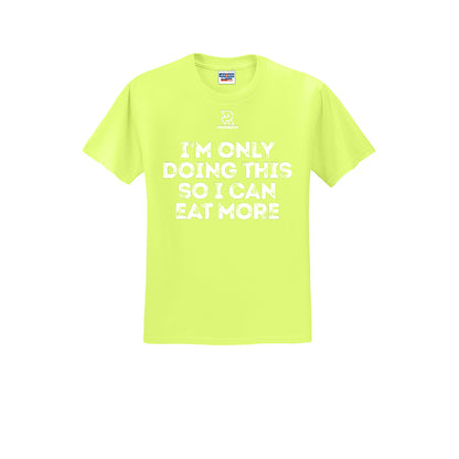 EAT MORE (White) - Short Sleeve 50/50 Tee