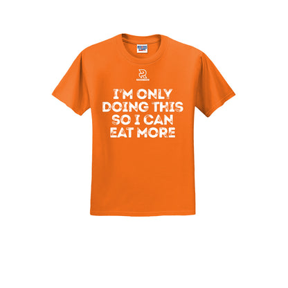 EAT MORE (White) - Short Sleeve 50/50 Tee