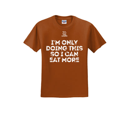 EAT MORE (White) - Short Sleeve 50/50 Tee