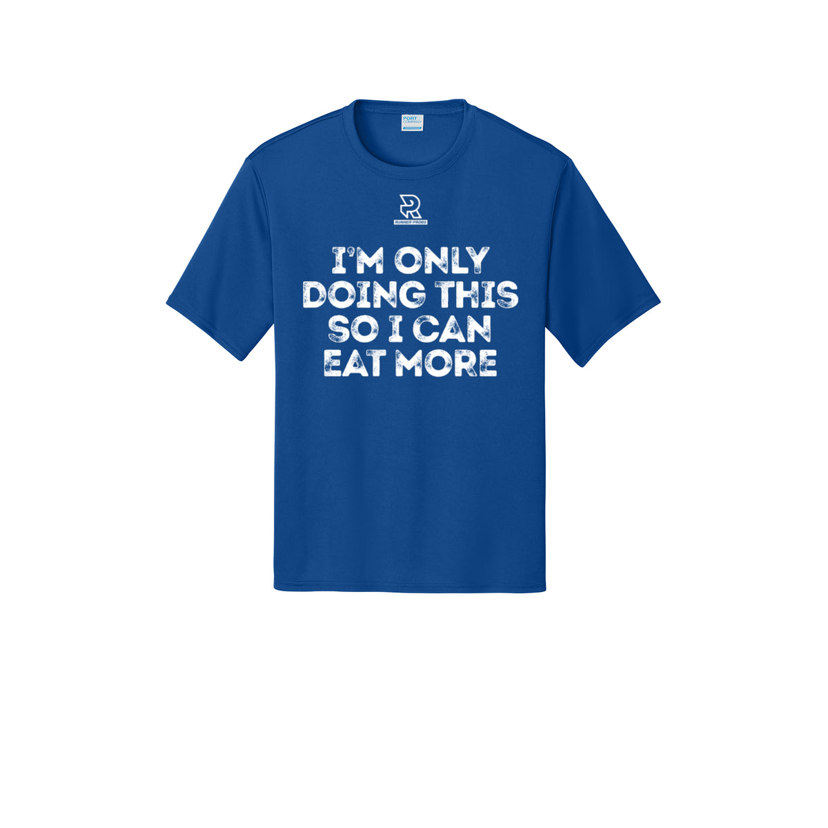 EAT MORE (White) - Short Sleeve Performance Tee