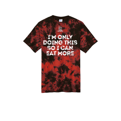EAT MORE (White) - Short Sleeve Tie Dye Cotton Tee