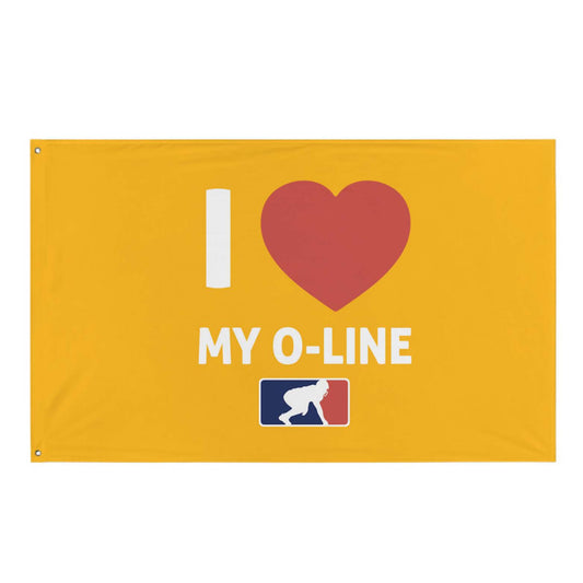 I <3 MY O-LINE - Flag