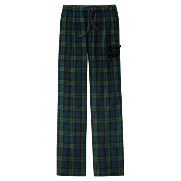 TRENCH GANG (Black) - Flannel Plaid Pant