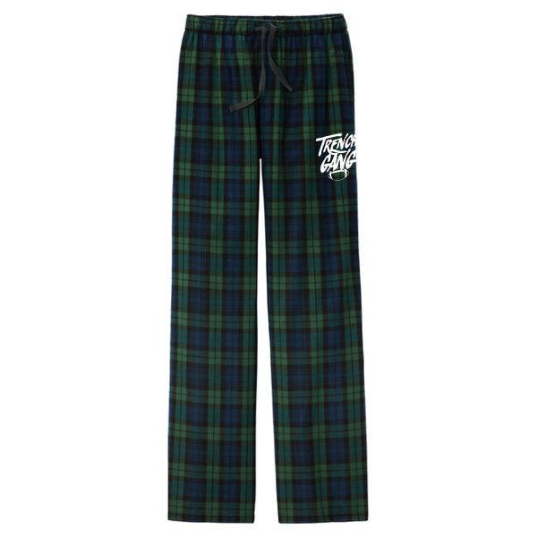 TRENCH GANG (White) - Flannel Plaid Pant