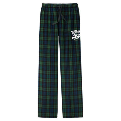 TRENCH GANG (White) - Flannel Plaid Pant