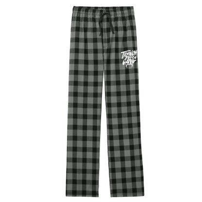 TRENCH GANG (White) - Flannel Plaid Pant