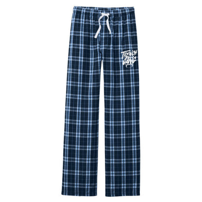TRENCH GANG (White) - Flannel Plaid Pant