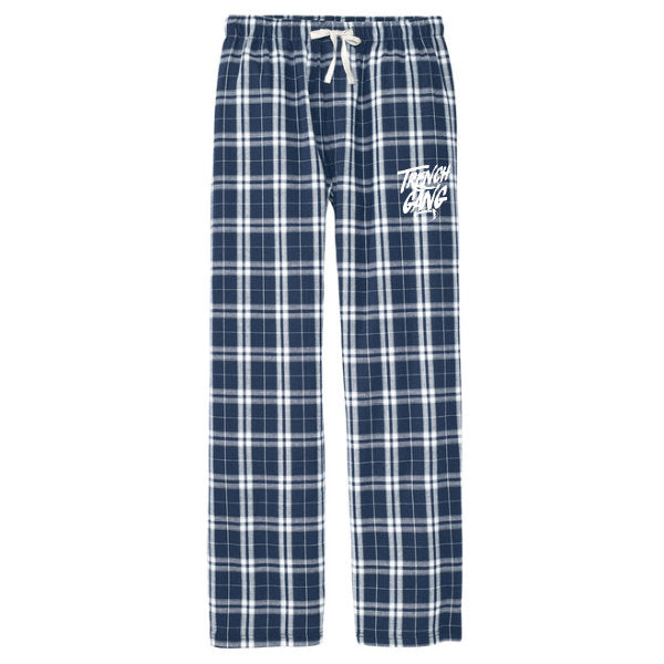 TRENCH GANG (White) - Flannel Plaid Pant