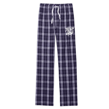 TRENCH GANG (White) - Flannel Plaid Pant