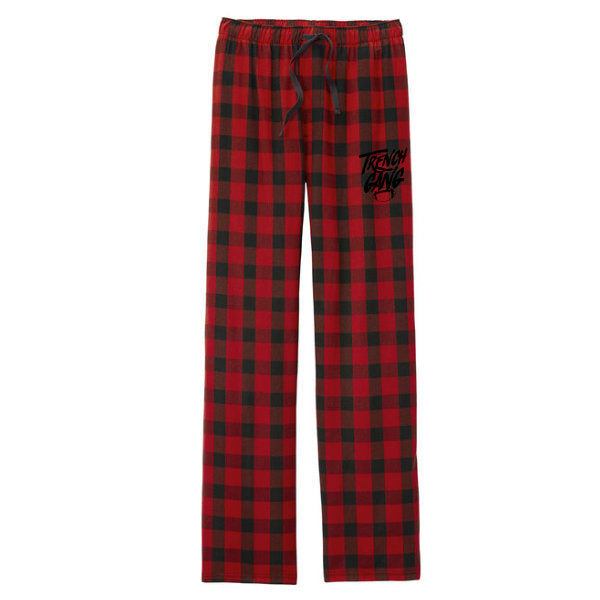 TRENCH GANG (Black) - Flannel Plaid Pant