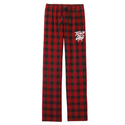 TRENCH GANG (White) - Flannel Plaid Pant