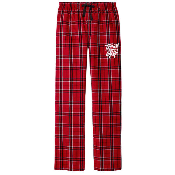 TRENCH GANG (White) - Flannel Plaid Pant