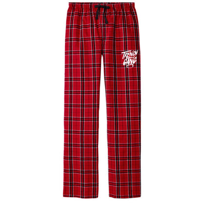 TRENCH GANG (White) - Flannel Plaid Pant