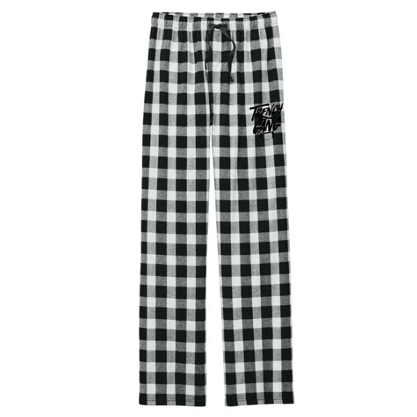 TRENCH GANG (Black) - Flannel Plaid Pant