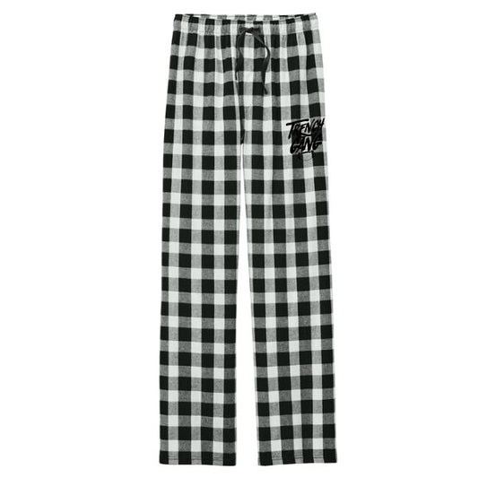 TRENCH GANG (Black) - Flannel Plaid Pant