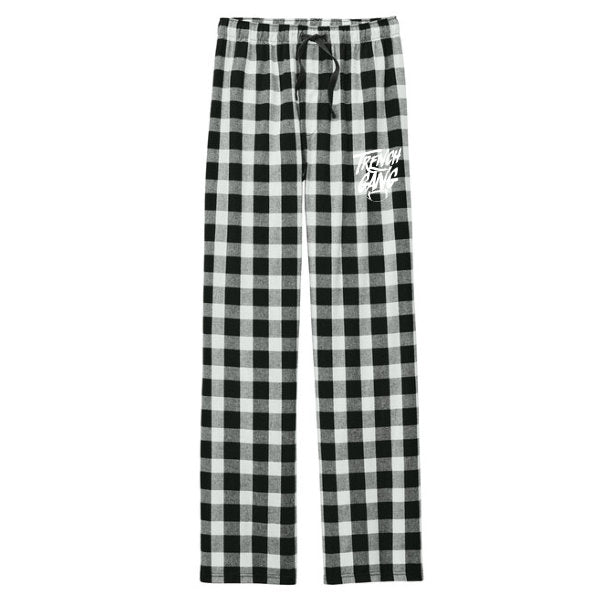TRENCH GANG (White) - Flannel Plaid Pant