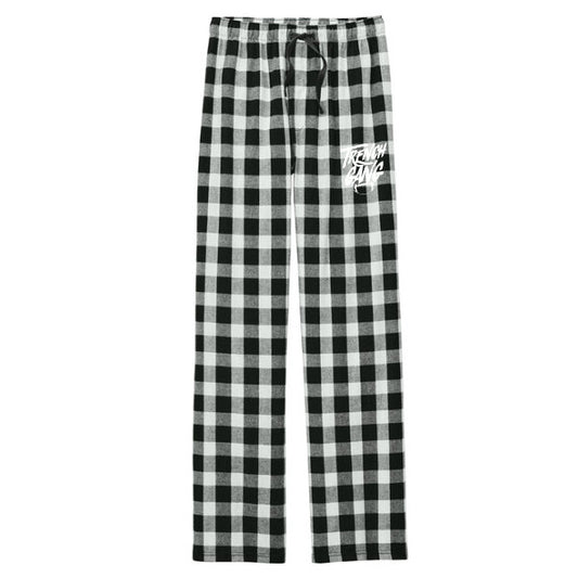 TRENCH GANG (White) - Flannel Plaid Pant