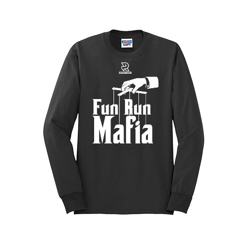 FUN RUN MAFIA(White) - Long Sleeve 50/50 Tee