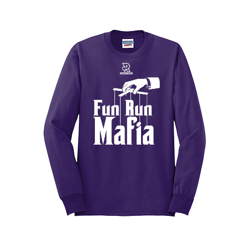FUN RUN MAFIA(White) - Long Sleeve 50/50 Tee