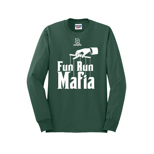 FUN RUN MAFIA(White) - Long Sleeve 50/50 Tee