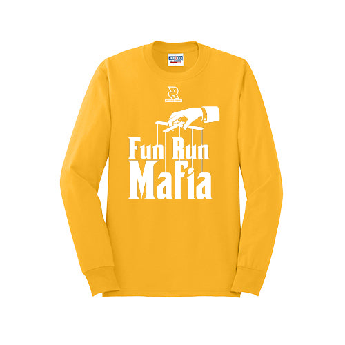 FUN RUN MAFIA(White) - Long Sleeve 50/50 Tee